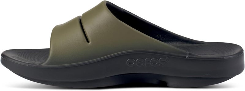 OOFOS صندل رياضي للجنسين، OOahh، أخضر تكتيكي، رجال 11، نساء 13، متوسط - Image 3